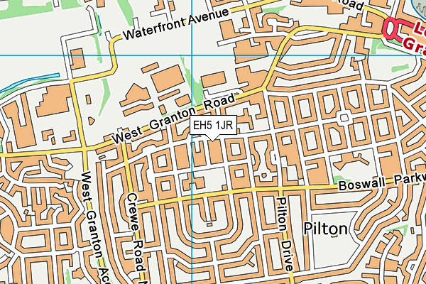 EH5 1JR map - OS VectorMap District (Ordnance Survey) EH5 1JR map - OS VectorMap District (Ordnance Survey)