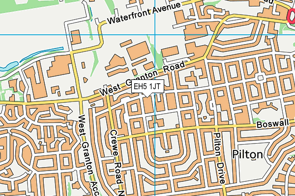 EH5 1JT map - OS VectorMap District (Ordnance Survey) EH5 1JT map - OS VectorMap District (Ordnance Survey)