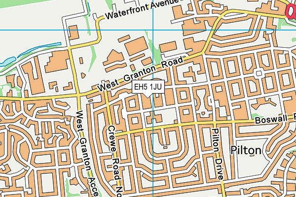 EH5 1JU map - OS VectorMap District (Ordnance Survey) EH5 1JU map - OS VectorMap District (Ordnance Survey)