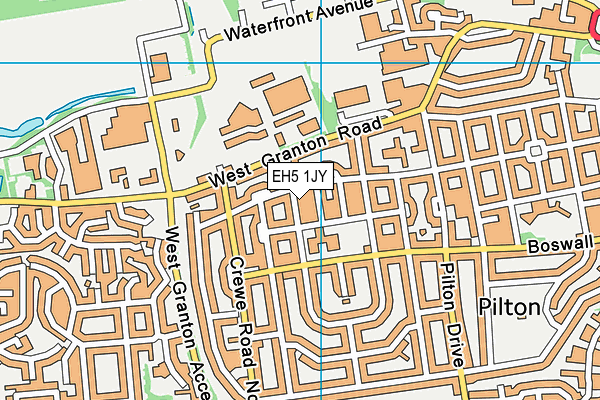 EH5 1JY map - OS VectorMap District (Ordnance Survey) EH5 1JY map - OS VectorMap District (Ordnance Survey)