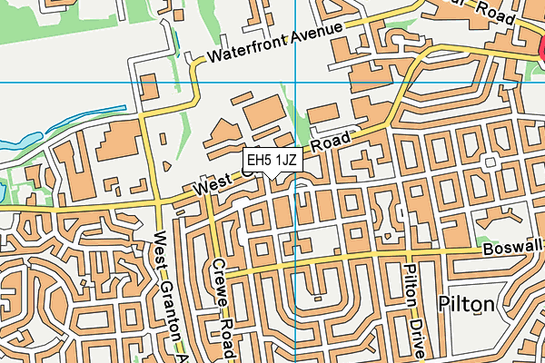 EH5 1JZ map - OS VectorMap District (Ordnance Survey) EH5 1JZ map - OS VectorMap District (Ordnance Survey)