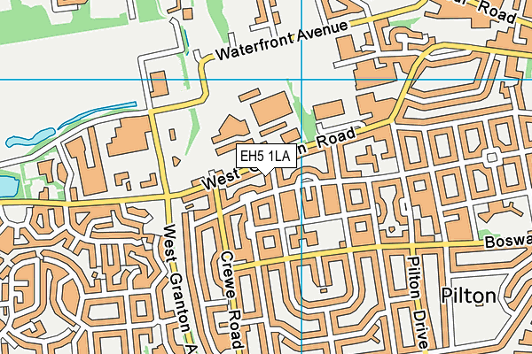 EH5 1LA map - OS VectorMap District (Ordnance Survey) EH5 1LA map - OS VectorMap District (Ordnance Survey)