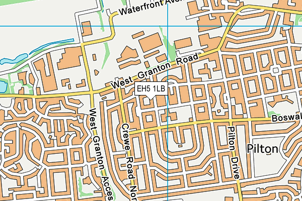 EH5 1LB map - OS VectorMap District (Ordnance Survey) EH5 1LB map - OS VectorMap District (Ordnance Survey)