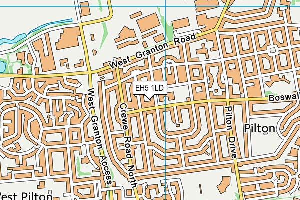 EH5 1LD map - OS VectorMap District (Ordnance Survey) EH5 1LD map - OS VectorMap District (Ordnance Survey)