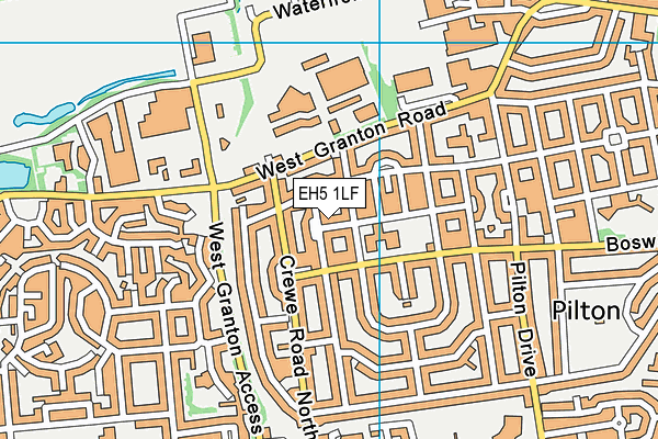 EH5 1LF map - OS VectorMap District (Ordnance Survey) EH5 1LF map - OS VectorMap District (Ordnance Survey)
