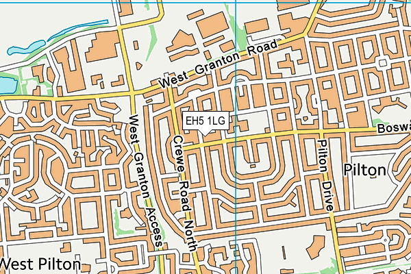 EH5 1LG map - OS VectorMap District (Ordnance Survey) EH5 1LG map - OS VectorMap District (Ordnance Survey)