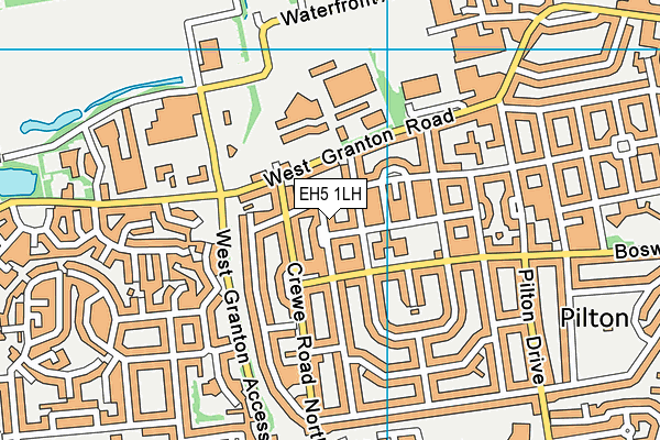 EH5 1LH map - OS VectorMap District (Ordnance Survey) EH5 1LH map - OS VectorMap District (Ordnance Survey)