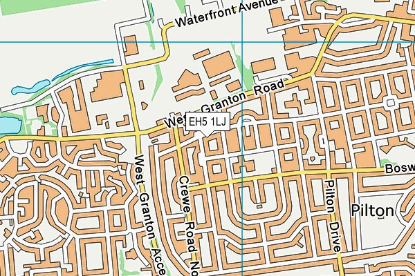 EH5 1LJ map - OS VectorMap District (Ordnance Survey) EH5 1LJ map - OS VectorMap District (Ordnance Survey)