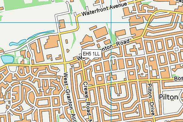 EH5 1LL map - OS VectorMap District (Ordnance Survey) EH5 1LL map - OS VectorMap District (Ordnance Survey)