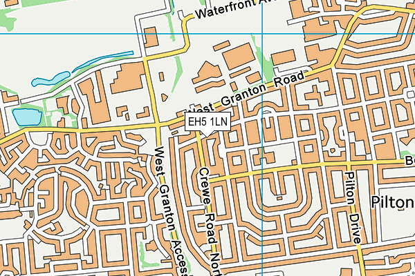 EH5 1LN map - OS VectorMap District (Ordnance Survey) EH5 1LN map - OS VectorMap District (Ordnance Survey)