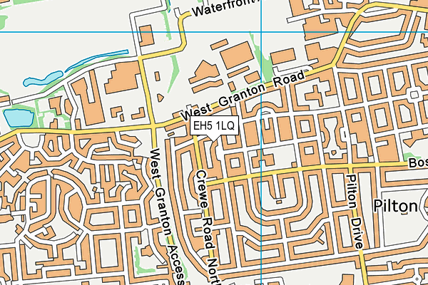 EH5 1LQ map - OS VectorMap District (Ordnance Survey) EH5 1LQ map - OS VectorMap District (Ordnance Survey)
