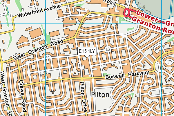 EH5 1LY map - OS VectorMap District (Ordnance Survey) EH5 1LY map - OS VectorMap District (Ordnance Survey)