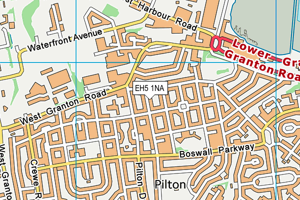 EH5 1NA map - OS VectorMap District (Ordnance Survey) EH5 1NA map - OS VectorMap District (Ordnance Survey)