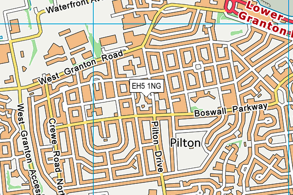 EH5 1NG map - OS VectorMap District (Ordnance Survey) EH5 1NG map - OS VectorMap District (Ordnance Survey)