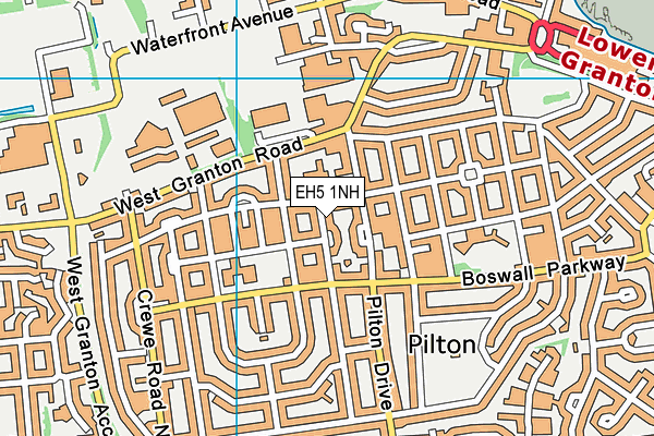 EH5 1NH map - OS VectorMap District (Ordnance Survey) EH5 1NH map - OS VectorMap District (Ordnance Survey)
