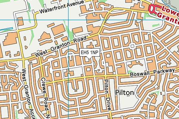 EH5 1NP map - OS VectorMap District (Ordnance Survey) EH5 1NP map - OS VectorMap District (Ordnance Survey)