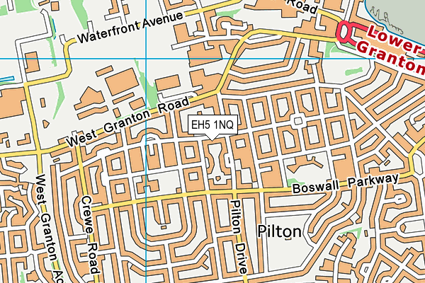 EH5 1NQ map - OS VectorMap District (Ordnance Survey) EH5 1NQ map - OS VectorMap District (Ordnance Survey)