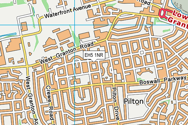 EH5 1NR map - OS VectorMap District (Ordnance Survey) EH5 1NR map - OS VectorMap District (Ordnance Survey)