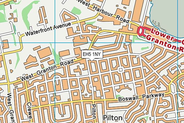 EH5 1NY map - OS VectorMap District (Ordnance Survey) EH5 1NY map - OS VectorMap District (Ordnance Survey)