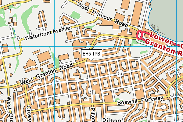EH5 1PB map - OS VectorMap District (Ordnance Survey) EH5 1PB map - OS VectorMap District (Ordnance Survey)