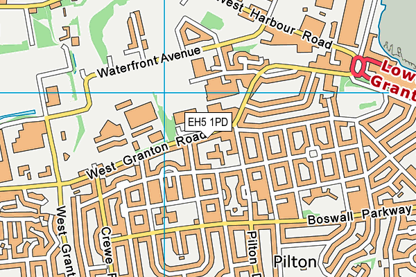 EH5 1PD map - OS VectorMap District (Ordnance Survey) EH5 1PD map - OS VectorMap District (Ordnance Survey)
