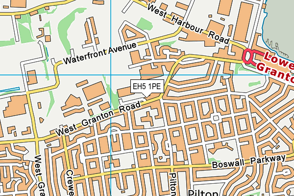 EH5 1PE map - OS VectorMap District (Ordnance Survey) EH5 1PE map - OS VectorMap District (Ordnance Survey)
