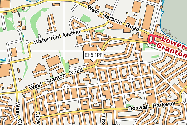 EH5 1PF map - OS VectorMap District (Ordnance Survey) EH5 1PF map - OS VectorMap District (Ordnance Survey)