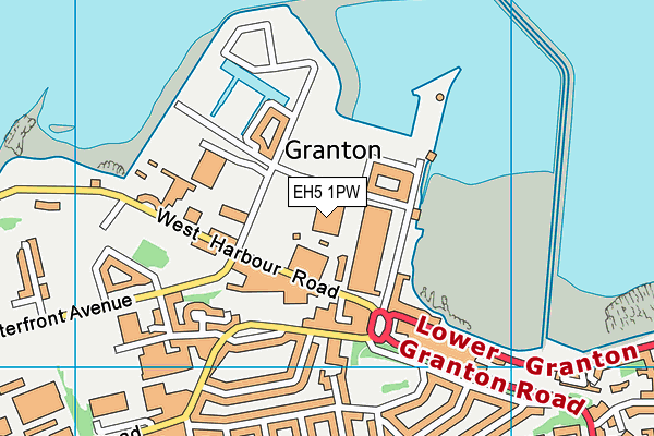 EH5 1PW map - OS VectorMap District (Ordnance Survey) EH5 1PW map - OS VectorMap District (Ordnance Survey)