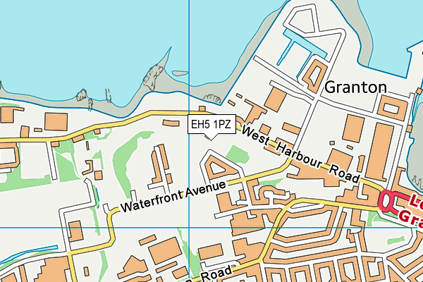 EH5 1PZ map - OS VectorMap District (Ordnance Survey) EH5 1PZ map - OS VectorMap District (Ordnance Survey)