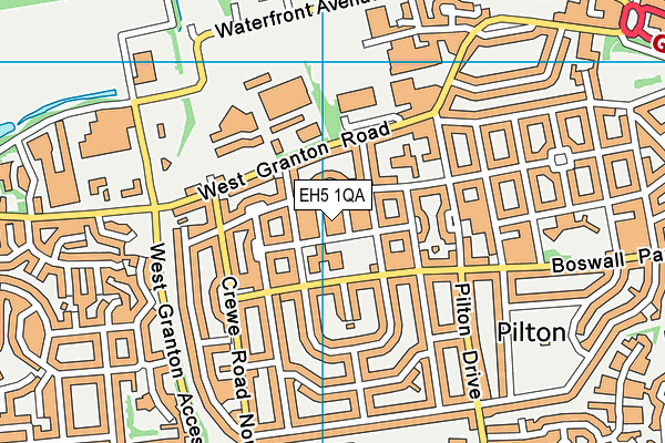 EH5 1QA map - OS VectorMap District (Ordnance Survey) EH5 1QA map - OS VectorMap District (Ordnance Survey)