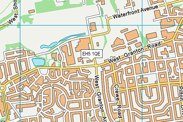 EH5 1QE map - OS VectorMap District (Ordnance Survey) EH5 1QE map - OS VectorMap District (Ordnance Survey)