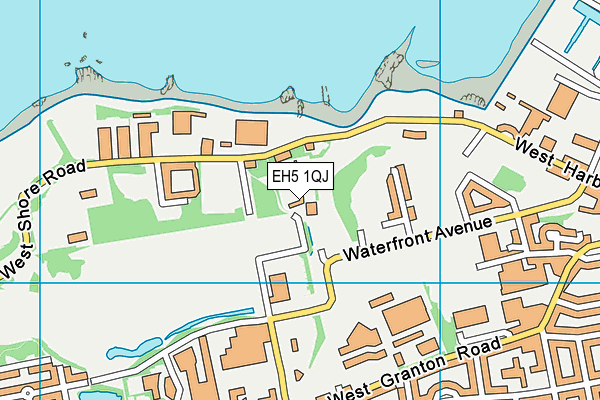 EH5 1QJ map - OS VectorMap District (Ordnance Survey) EH5 1QJ map - OS VectorMap District (Ordnance Survey)