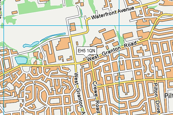 EH5 1QN map - OS VectorMap District (Ordnance Survey) EH5 1QN map - OS VectorMap District (Ordnance Survey)