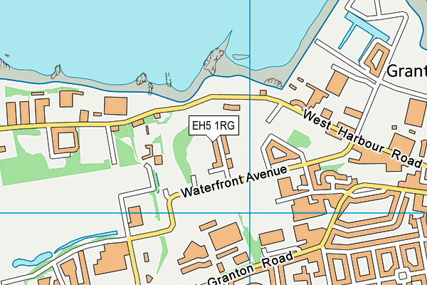 EH5 1RG map - OS VectorMap District (Ordnance Survey) EH5 1RG map - OS VectorMap District (Ordnance Survey)