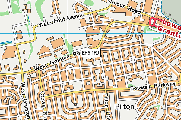 EH5 1RJ map - OS VectorMap District (Ordnance Survey) EH5 1RJ map - OS VectorMap District (Ordnance Survey)