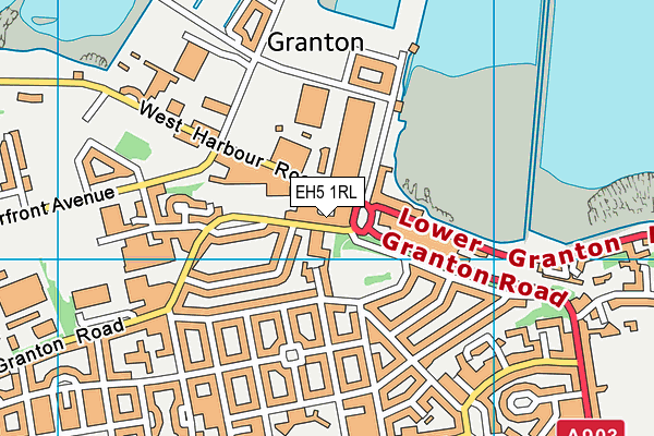 EH5 1RL map - OS VectorMap District (Ordnance Survey) EH5 1RL map - OS VectorMap District (Ordnance Survey)