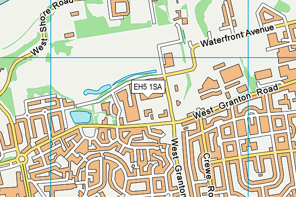 EH5 1SA map - OS VectorMap District (Ordnance Survey) EH5 1SA map - OS VectorMap District (Ordnance Survey)
