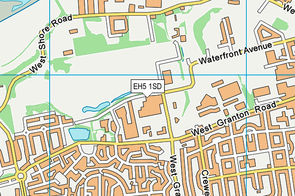 EH5 1SD map - OS VectorMap District (Ordnance Survey) EH5 1SD map - OS VectorMap District (Ordnance Survey)