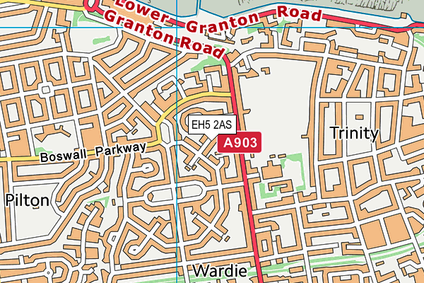 EH5 2AS map - OS VectorMap District (Ordnance Survey) EH5 2AS map - OS VectorMap District (Ordnance Survey)