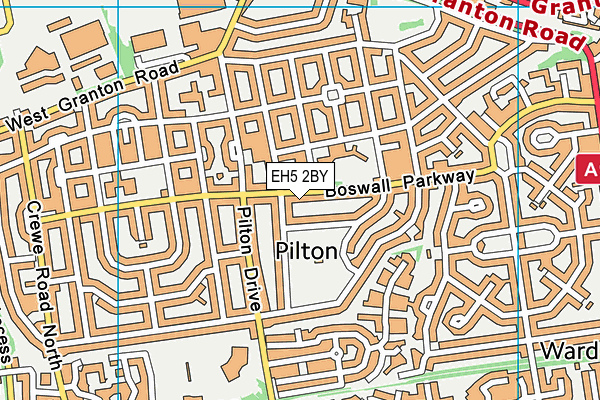 EH5 2BY map - OS VectorMap District (Ordnance Survey) EH5 2BY map - OS VectorMap District (Ordnance Survey)