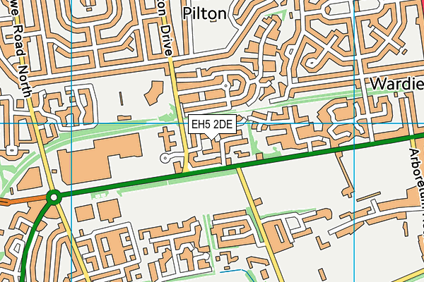 EH5 2DE map - OS VectorMap District (Ordnance Survey) EH5 2DE map - OS VectorMap District (Ordnance Survey)