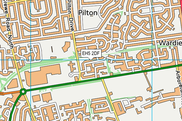 EH5 2DF map - OS VectorMap District (Ordnance Survey) EH5 2DF map - OS VectorMap District (Ordnance Survey)