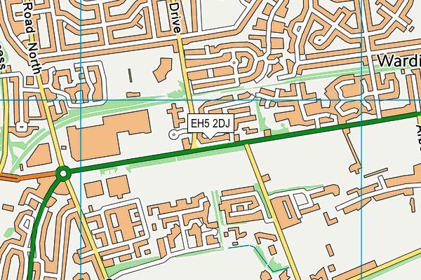 EH5 2DJ map - OS VectorMap District (Ordnance Survey) EH5 2DJ map - OS VectorMap District (Ordnance Survey)