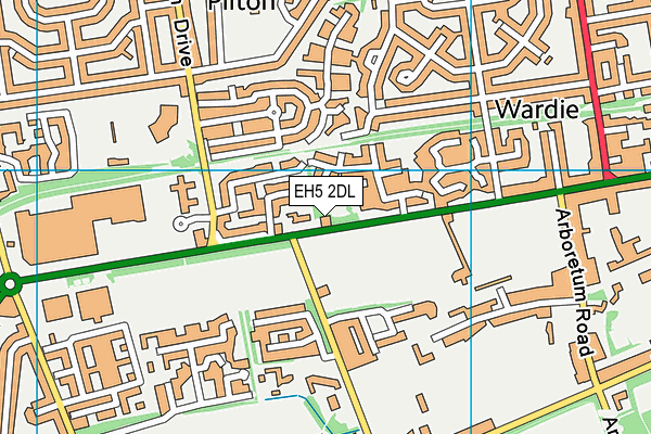 EH5 2DL map - OS VectorMap District (Ordnance Survey) EH5 2DL map - OS VectorMap District (Ordnance Survey)