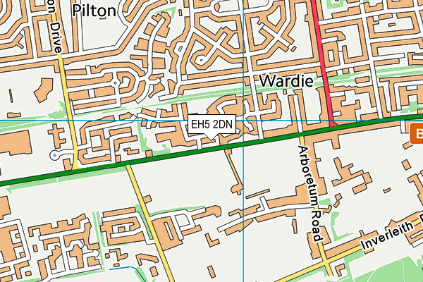 EH5 2DN map - OS VectorMap District (Ordnance Survey) EH5 2DN map - OS VectorMap District (Ordnance Survey)