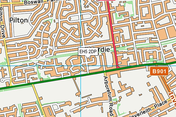 EH5 2DP map - OS VectorMap District (Ordnance Survey) EH5 2DP map - OS VectorMap District (Ordnance Survey)