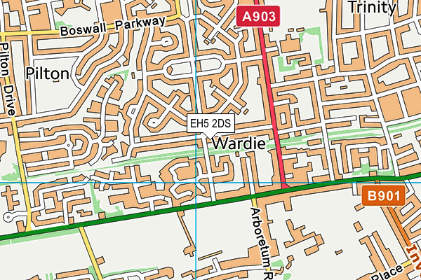 EH5 2DS map - OS VectorMap District (Ordnance Survey) EH5 2DS map - OS VectorMap District (Ordnance Survey)