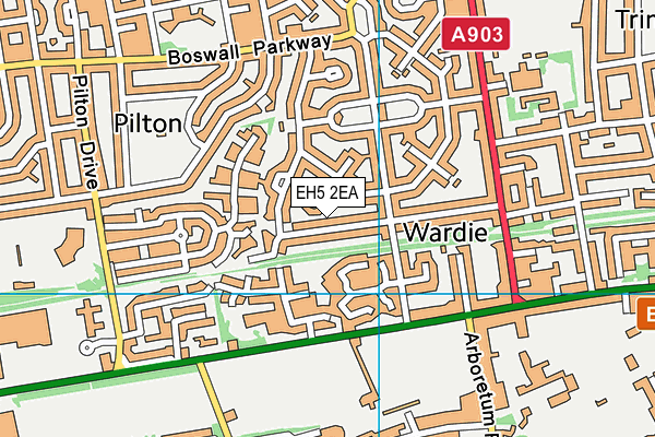 EH5 2EA map - OS VectorMap District (Ordnance Survey) EH5 2EA map - OS VectorMap District (Ordnance Survey)