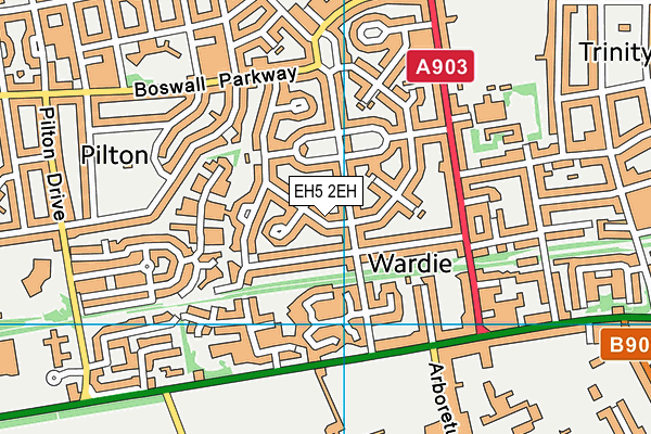 EH5 2EH map - OS VectorMap District (Ordnance Survey) EH5 2EH map - OS VectorMap District (Ordnance Survey)