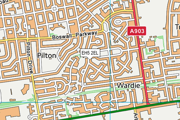 EH5 2EL map - OS VectorMap District (Ordnance Survey) EH5 2EL map - OS VectorMap District (Ordnance Survey)